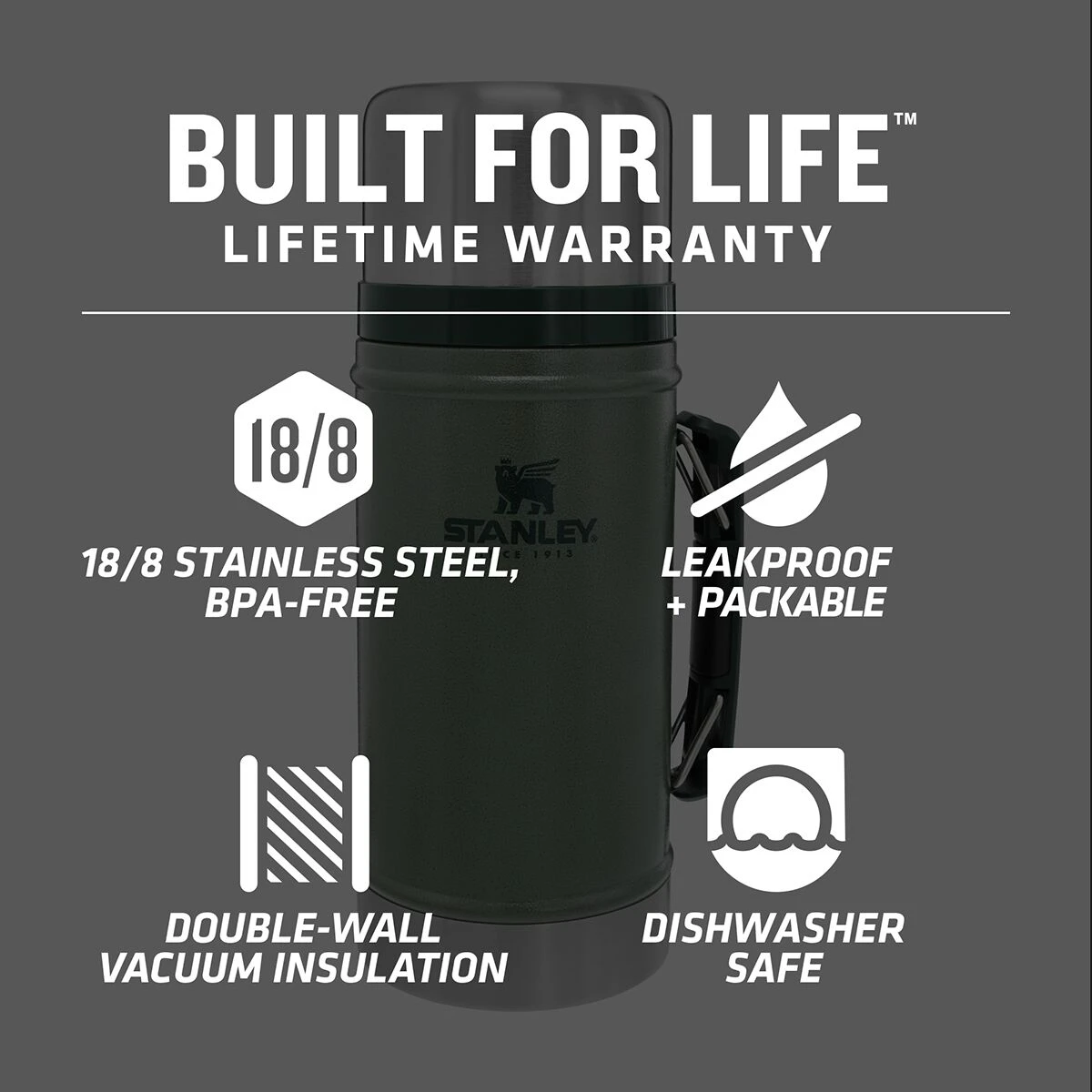 Stanley Classic Legendary Food Jar 1qt 7 Stanley Classic Legendary Food Jar 1qt - Image 5