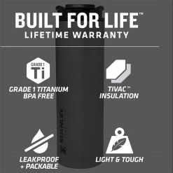 Stanley Stay Hot 14oz Titanium Travel Mug -WetflyAstralStanleyAire Shop SAN D5 1