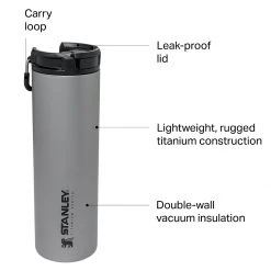 Stanley Stay Hot 14oz Titanium Travel Mug -WetflyAstralStanleyAire Shop SAN D8 1